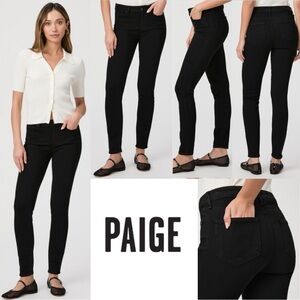 Paige Verdugo Ankle Skinny Jeans Women's Black Shadow Size 29